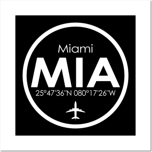 MIA, Miami International Airport Posters and Art